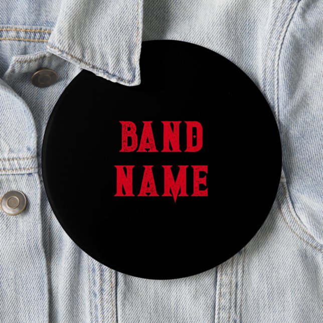 Custom Band Merch 6 Cm Round Badge (In Situ)