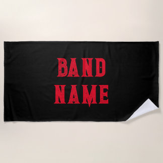 Custom Band Merch Beach Towel