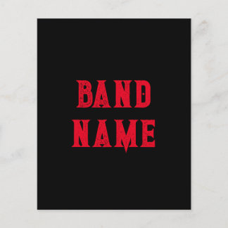Custom Band Merch Flyer