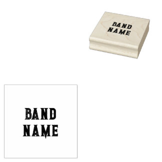 Custom Band Merch Rubber Stamp