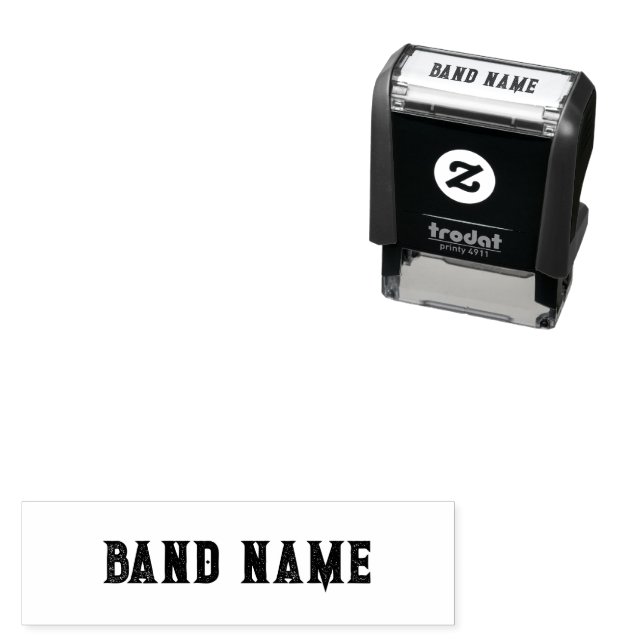 Custom Band Merch Self-inking Stamp (In Situ)