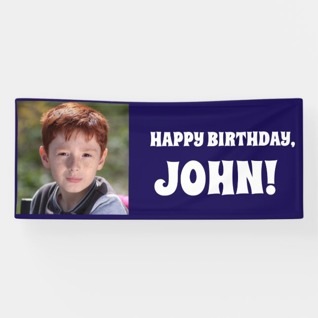 CUSTOM BANNER CUSTOM PHOTO BIRTHDAY PARTY (Horizontal)