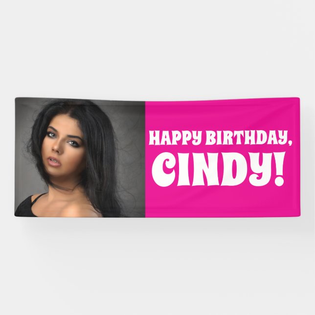 CUSTOM BANNER CUSTOM PHOTO BIRTHDAY PARTY (Horizontal)