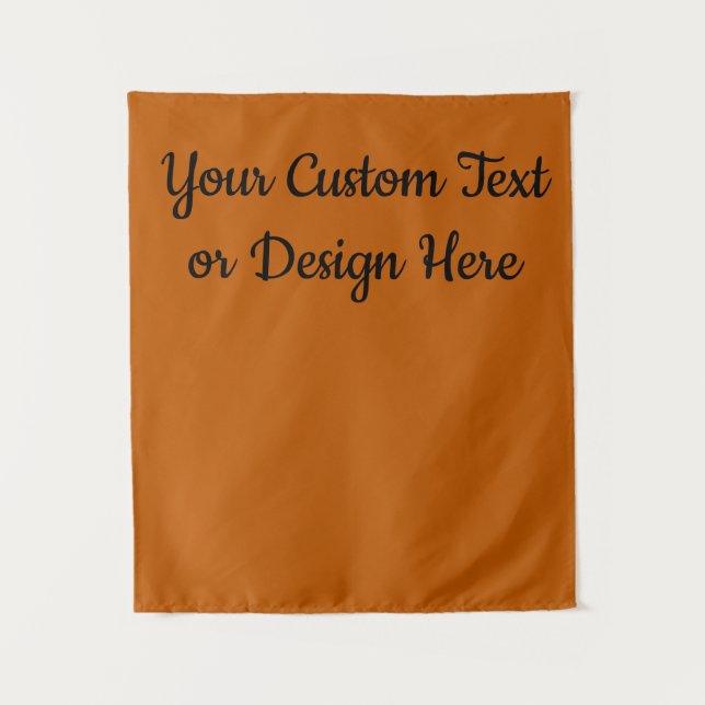 Custom Banner Personalised Rust Bridal Shower Prop Tapestry (Front)