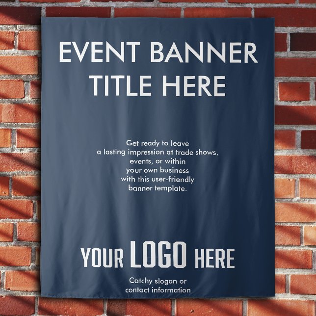 Custom Banner Sign Simple Business Logo Signage Tapestry (Creator Uploaded)