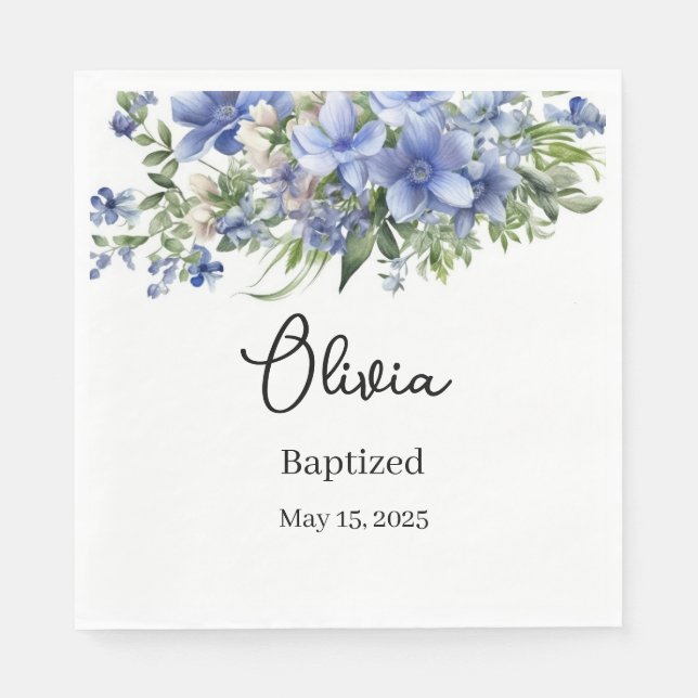 Custom Baptism  Napkin (Front)