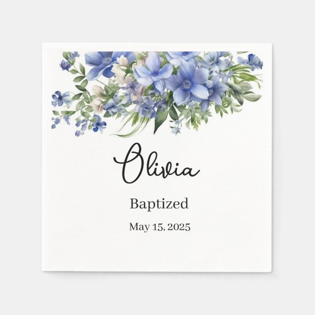 Custom Baptism  Napkin (Front)