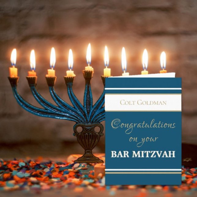 Custom Bar Mitzvah Congrats Card (Creator Uploaded)