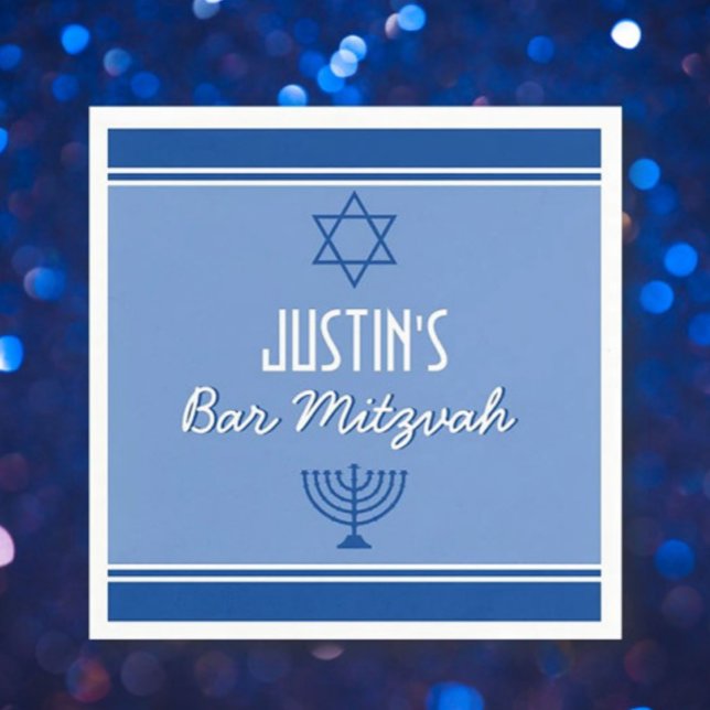 Custom Bar Mitzvah party napkins (Creator Uploaded)