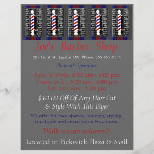 Custom Barber Shop / Advertisement / Flyer