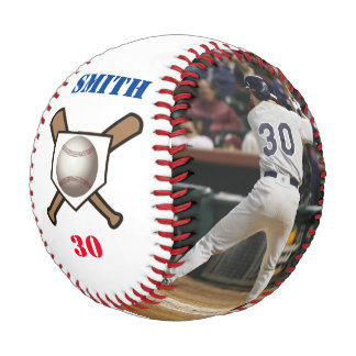 Custom Baseball - Add your image Name & Number