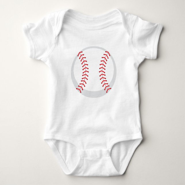 Custom Baseball Baby Jersey Bodysuit (Front)