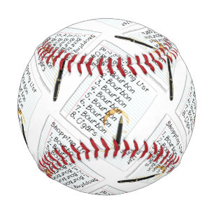 CUSTOM BASEBALL - BOURBON LOVERS SHOPPING LIST