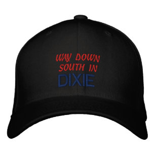Custom Baseball Cap with phrase "way down south in