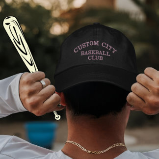 Custom Baseball Club Team Player Gift with City Embroidered Hat