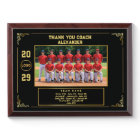 Custom Baseball Coach with Team Photo & Names