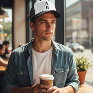 Custom Baseball Hat, Monogram Cap, Initial Gift Trucker Hat