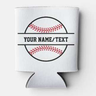 Custom Baseball  Men's Basic T-Shirt Can Cooler