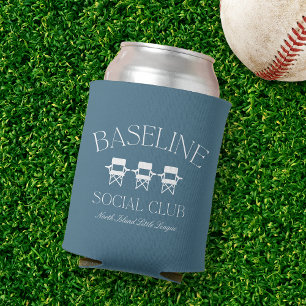 Custom Baseball Mum Baseline Social Club Can Cooler