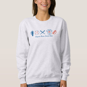 Custom Baseball Mum Cute Softball Mama Sweatshirt