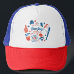 Custom Baseball Mum Proud Softball Mama Game Day Trucker Hat<br><div class="desc">Show your team pride in this custom baseball mum T-shirt! Personalise with your team name, location, and player number. This shirt is perfect for baseball moms, softball fans, or team supporters. A stylish and comfy tee for cheering from the stands, tournaments, or as a unique gift for proud sports moms!...</div>