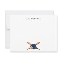 Custom Baseball Note Card
