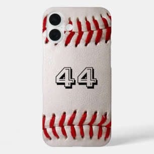 Custom Baseball Number Art – High-Def Sports Photo iPhone 16 Plus Case