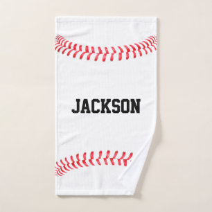 Custom Baseball Player Name, Team Name or Text Hand Towel