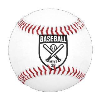 Custom Baseball Shield Logo Personalised Name & Nu