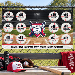 Custom Baseball Team Banner