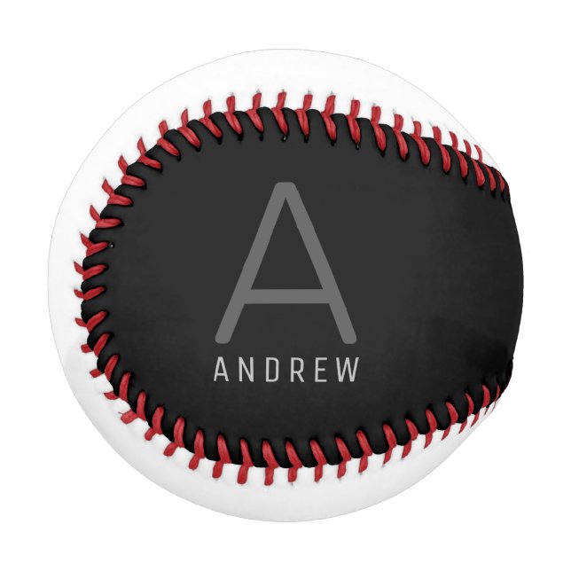 Custom Baseball with Name and Initial (Front Left)