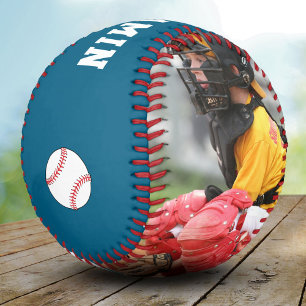 Custom Baseball with Name Number Photo Kids