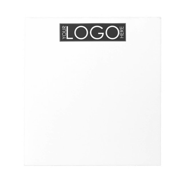 Custom Basic Business Logo Corporate Branding Swag Notepad (Front)