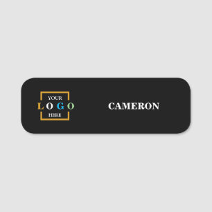 Custom Basic Business Logo Employee Staff  Name Ta Tag