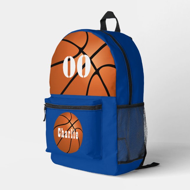 CUSTOM BASKETBALL BAG PERSONALIZE SPORT BAG (Back Corner Right)
