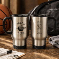 Custom Basketball Coach Appreciation End of Season