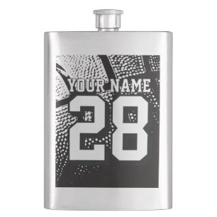 Custom basketball drink flask for sports fans