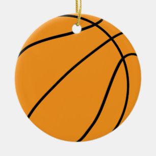 Custom Basketball Lover Gift for Sports Team Ceramic Tree Decoration
