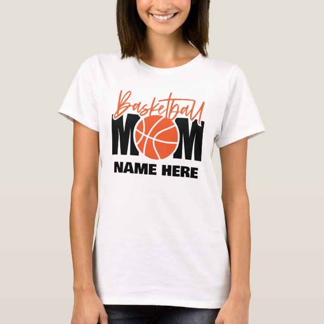 Custom Basketball Mum  T-Shirt (Front)