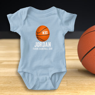 Custom Basketball Player & Team Name Jersey # Year Baby Bodysuit
