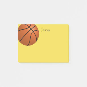 custom basketball post it note to personalise