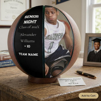 Custom Basketball Senior Night Gift keepsake
