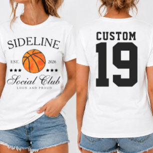 Custom Basketball Social Club  T-Shirt