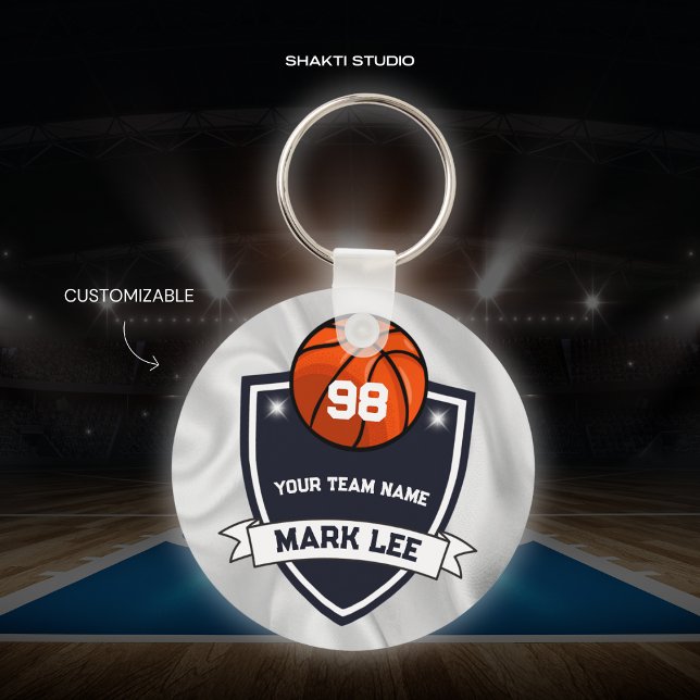 Custom Basketball Sports Team Keychain (Creator Uploaded)