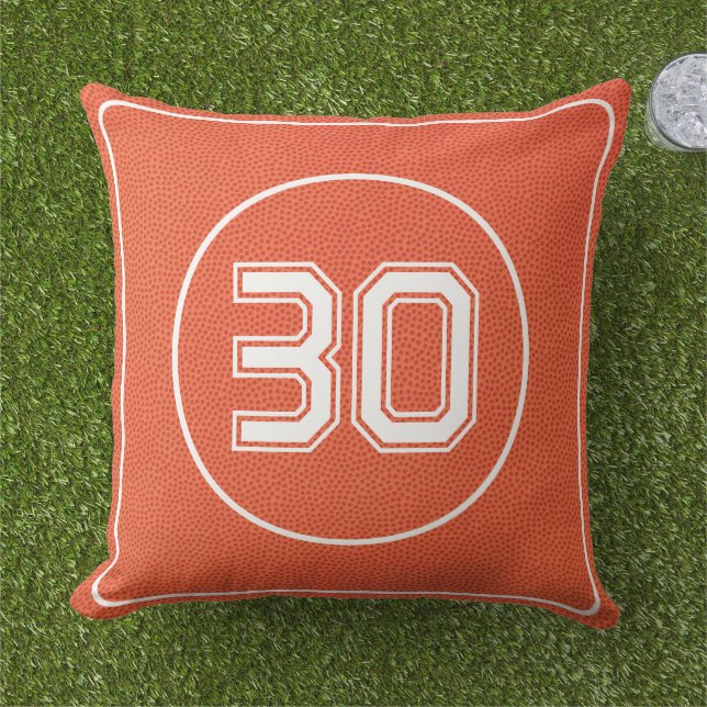 Custom Basketball Textured Coach Sporty Cushion (Grass)