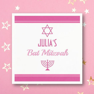 Custom Bat Mitzvah Napkins