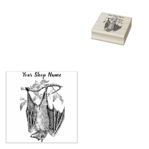 Custom Bat Small Business Rubber Stamp