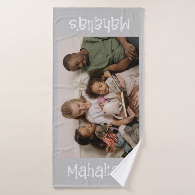 custom bath towels with names and photos (Bath Towel)