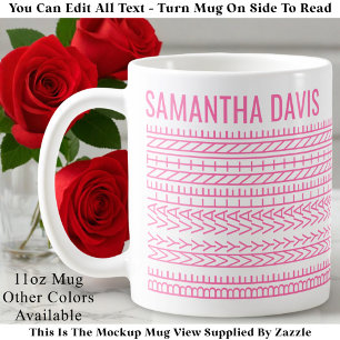 Custom Be My Valentine & Name Hidden Message Coffee Mug