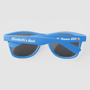 Custom Beach Bachelorette Party Favor Sunglasses
